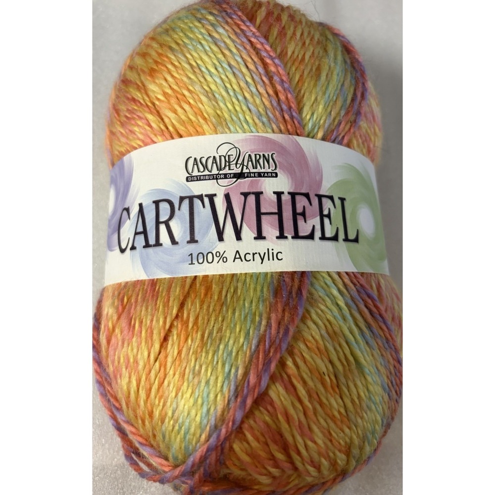 Cascade Yarns Cartwheel Color 05 Variegated Bulky Yarn 200g 328 Yds Discontinued